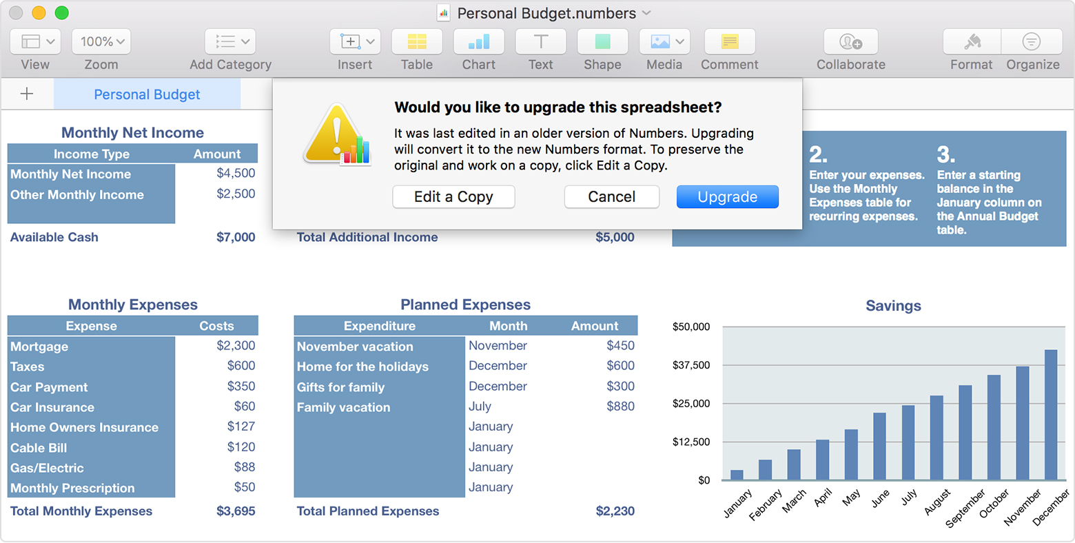 numbers app for mac free